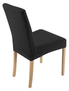 Pokrowiec na krzesło EUROFIRANY D91 457081 (35 x 30 x 55 cm) Czarny