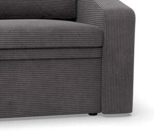 Fotel z funkcjÄ spania, Punto, sztruks, 108x87x80 cm, ciemny szary | TYLETEGOTU