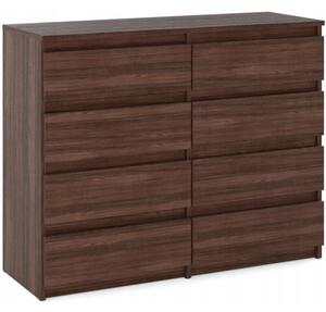 Komoda 8 szuflad STIVMEBLE 120x33,5x92,5 cm DÄ b Wenge
