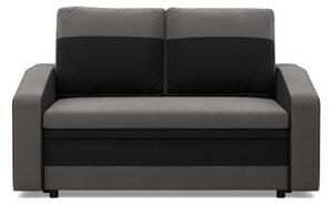 Sofa rozkÅadana, mikrofaza, AURELO, 148x87x90 cm, szary, czarny | TYLETEGOTU