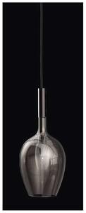 WineGlass Black - nowoczesna lampa wisząca dymiony kielich