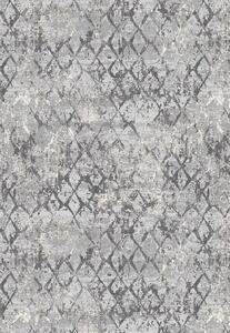 Szary dywan w nowoczesną kratkę - Izos 3X