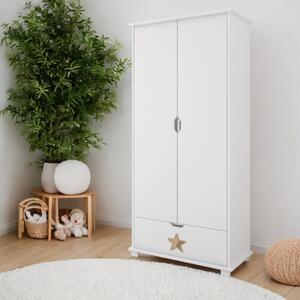 Szafa STARS BABY z 2 drążkami i półkami