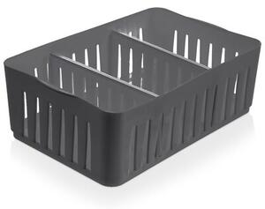 Pojemnik organizer na przyprawy szary 24,5x16x8 cm