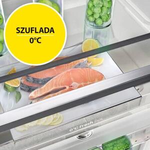 Lodówka HISENSE RB5P410SBFC 413l ExtraSpace 34dB No frost 203cm do obudowy WiFi Connectlife Smartfresh Metal Cooling