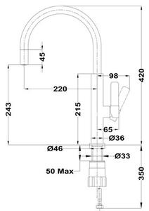 Bateria kuchenna TEKA FOT 995 Czarny/Chrom