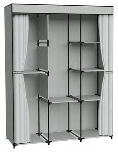 Szafa tekstylna GOCKOWIAK Celina (175 x 135 x 45 cm) Szary