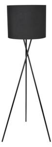 Lampa stojąca podłogowa trójnóg czarna z abażurem 1xE27 20W TEKLA Polux