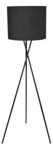 Lampa stojąca podłogowa trójnóg czarna z abażurem 1xE27 20W TEKLA Polux