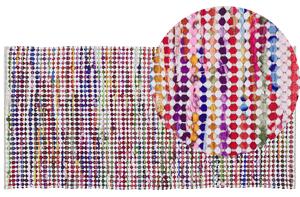 Dywan ręcznie tkany 80 x 150 cm bawełna poliester wielokolorowy Belen Beliani
