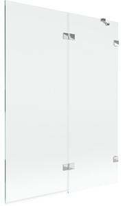 Mexen Lunar parawan nawannowy 2-skrzydłowy prawy 130 x 150 cm, transparent, chrom - 897-130-100-01-00-P