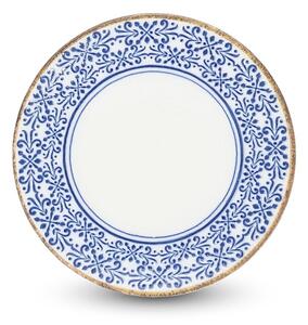 Biały/niebieski porcelanowy talerz deserowy ø 16 cm Azul – BonBistro