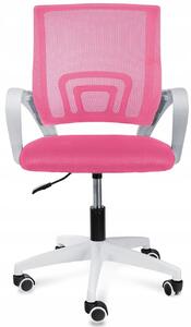 Różowy fotel obrotowy z regulacją - Azon 3X