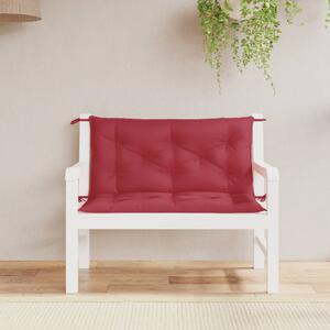 Poduszka na ławkę ogrodową, winna czerwień, 100 cm, tkanina