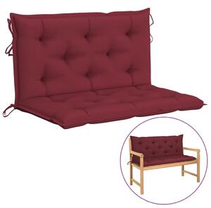 Poduszka na ławkę ogrodową, winna czerwień, 100 cm, tkanina