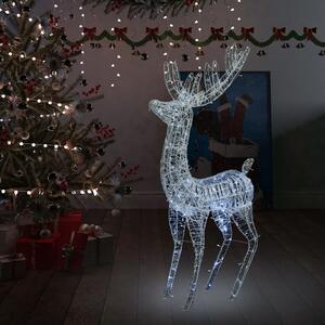 Świąteczny renifer, akryl, 250 zimnych białych LED, 180 cm