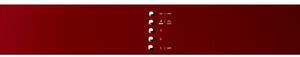Okap VESTFROST VE-90RSABR Bordowy 745m3/h 66dB klasa A++