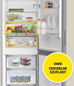 Lodówka WHIRLPOOL WHK26403XP6E ZenInverter Dual NoFrost ProFresh 203.5cm Inox