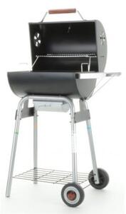 Grill ogrodowy węglowy LANDMANN Taurus 440 31420 Zamykany, beczka, półki boczne, regulacja wysokości, termometr