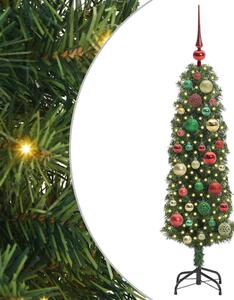 Sztuczna choinka z podstawą Zielony 120 cm PVC, stal i plastik
