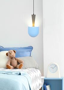 Niebieska lampa wisząca w stylu skandynawskim - T013 - Fugi