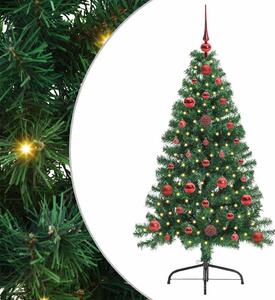 Sztuczna choinka z oświetleniem na Boże Narodzenie 120 cm PVC