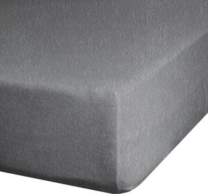 Prześcieradło EUROFIRANY Design 91 Frotte 140 x 200 cm Stalowy