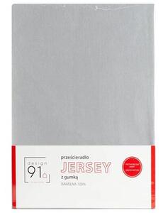 Prześcieradło EUROFIRANY Design 91 Jersey 397105 120 x 200 cm Jasnoszary