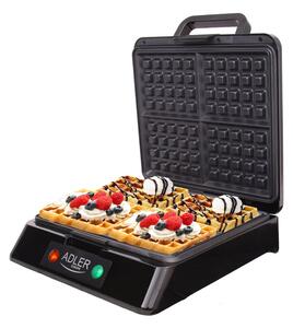 Gofrownica ADLER AD 3036 Czarny XXL na 4 gofry