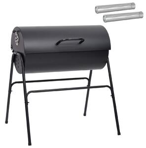 Grill na świeżym powietrzu 3 pcs 80 x 73 x 90 cm Czarny Metal