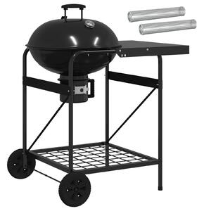 Grill węglowy z rurkami do wędzenia 91 x 71 x 107 cm Stal