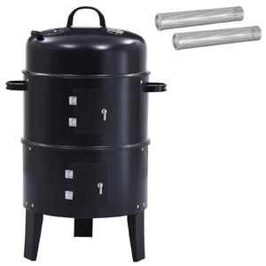 Grill na świeżym powietrzu Ø 40 x 80 cm Stal Czarny