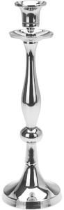 Świecznik aluminiowy Eramo srebrny, 8,5 x 27 cm