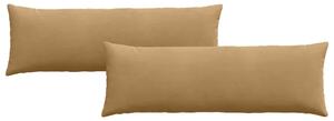 Poduszki na sofę 2 pcs Brązowy 120 x 40 cm Tkanina sztruksowa