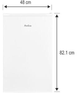 Lodówka AMICA FM135.4 82.1cm Biała