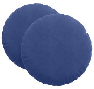Poduszki na siedziska 2 pcs Niebieski policyjny Ø 40 x 13 cm