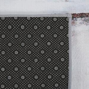 Prostokątny dywan krótkowłosy 140 x 200 cm abstrakcyjny wzór beżowy Trabzon Beliani