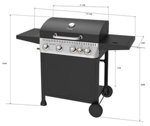 Grill Gazowy VELACO APOLLO-C Czarny