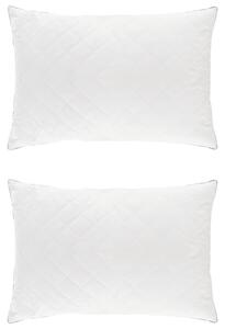 Poduszka FULDA 2 pcs 60 x 70 cm 100% puch i pierze gęsie Biały