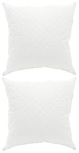 Poduszka FULDA 2 pcs 65 x 65 cm 100% puch i pierze gęsie Biały