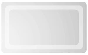 Lustro łazienkowe LED przezroczysty 50 x 30 cm szkło hartowane