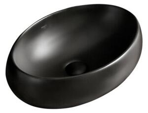 Umywalka nablatowa HYDROSAN CARI-MTB-600 Owalny Czarny mat