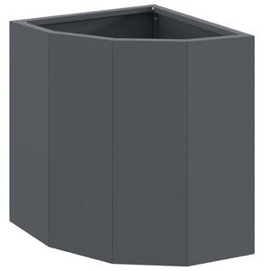 Doniczka Różnorożna Antracyt 30 x 30 x 35 cm Stal