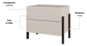 Szafka nocna JUKON 2S 55cm kaszmirowa