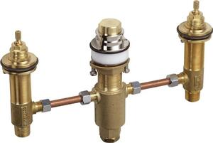 3-otworowa bateria wannowa Hansgrohe do montau na brzegu wanny