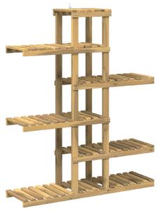 Stojak na rośliny Biały 93 x 25 x 114,5 cm Lite Drewno Akacji
