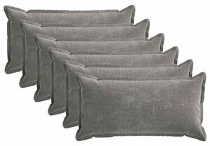 Poszewka na poduszkę 6 pcs HOUTEN ciemnoszary 40 x 70 cm