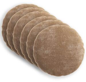 Poszewka na poduszkę 6 pcs HEERLEN brązowy Ø 60 cm