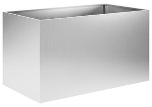 Doniczka ogrodowa srebrny 80 x 50 x 50 cm Stal ocynkowana
