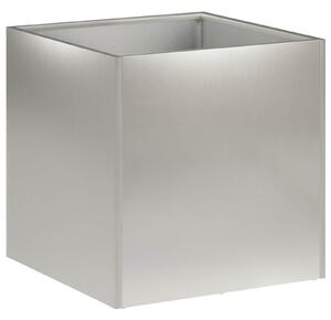 Doniczka ogrodowa srebrny 25 x 25 x 25 cm Stal nierdzewna